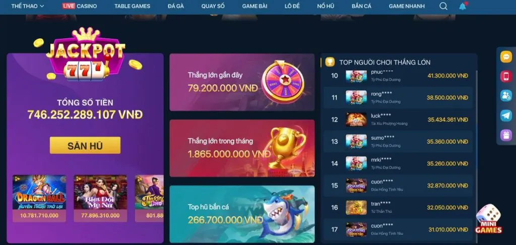 Các trò chơi phổ biến tại 33win